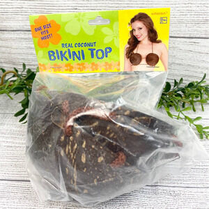 NEW Real Coconut Bikini Ladies Top OS